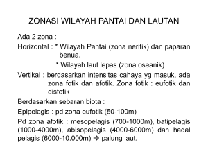 zona intertidal (pasang surut)