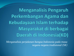 Kerajaan Islam - SMAN 78 Jakarta