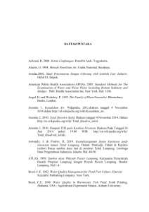 DAFTAR PUSTAKA Achmad, R. 2004. Kimia Lingkungan. Penerbit