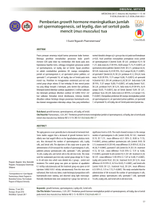 Pemberian growth hormone meningkatkan