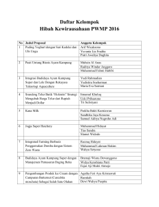 daftar kelompok pwmp dari fakultas peternakan dan faperta ugm new