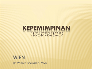 kepemimpinan (leadership) - E