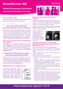 Fact sheet 12 – Lifestyle risk factors and breast cancer