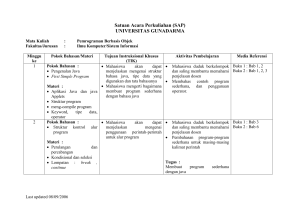 Satuan Acara Perkuliahan (SAP)