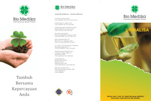Brochure Urinalisa Front