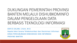 pembangunan teknologi informasi prvinsi banten