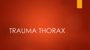 TRAUMA THORAX