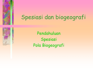 Spesiasi dan biogeografi