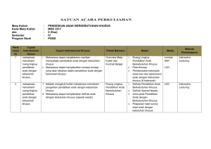 Silabus Pendidikan ABK - Universitas Muhammadiyah Palangka Raya