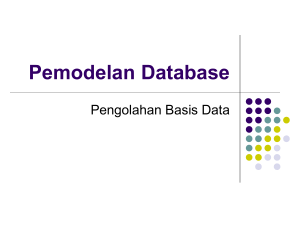 Pemodelan Database - E