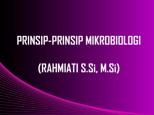 mikrobiologi - Rahmiati, S.Si., M.Si