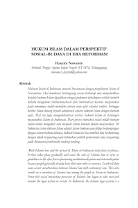 hukum islam dalam perspektif sosial