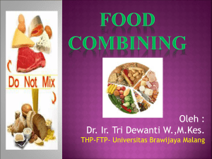 food combining - Tri Dewanti W.