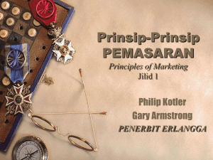 Prinsip-Prinsip PEMASARAN/ Principles of