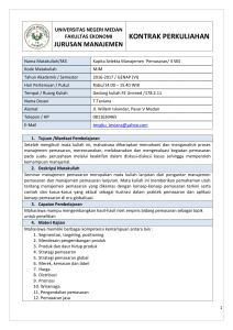 UNIVERSITAS NEGERI MEDAN FAKULTAS EKONOMI JURUSAN