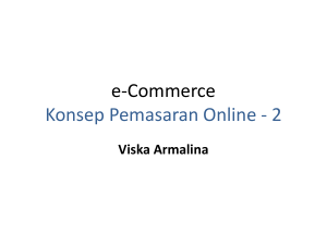 e-Commerce Konsep Pemasaran Online