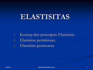 ELASTISITAS