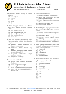 K13 Revisi Antiremed Kelas 10 Biologi