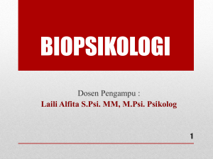 biopsikologi - Laili Alfita, S.Psi. MM. M.Psi. Psikolog.