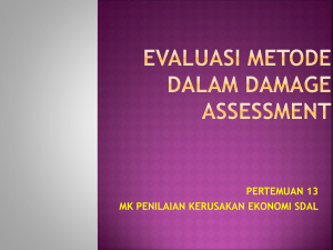 evaluasi metode dalam damage assessment