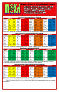 brosur daftar harga pulsa nasional