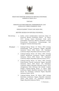 peraturan menteri kesehatan republik indonesia nomor 66 tahun
