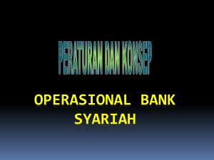 Konsep operasioanal bank syari`ah