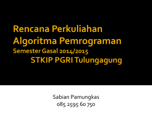 PowerPoint Presentation - STKIP PGRI Tulungagung