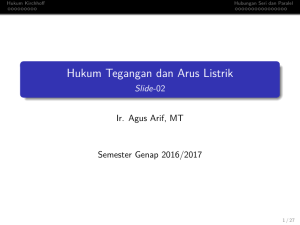 Hukum Tegangan dan Arus Listrik - Slide-02