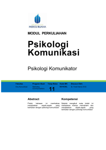 Modul Psikologi Komunikasi [TM11].