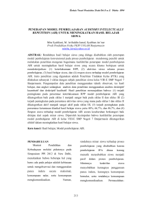 PENERAPAN MODEL PEMBELAJARAN AUDITORY