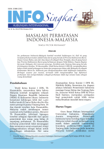 masalah perbatasan indonesia-malaysia