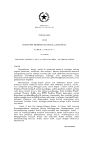 penjelasan atas peraturan pemerintah republik indonesia nomor 2