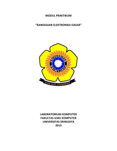 modul praktikum - Universitas Sriwijaya | Comlab Fakultas Ilmu