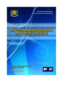 Dokumen Strategi Manajemen Perubahan dan Komunikasi