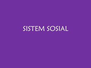 5. Sistem Sosial