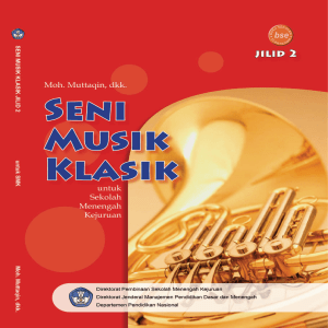 Seni Musik Klasik Jilid 2 Kelas 11 Moh Muttaqin dkk 2008