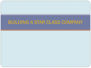 building a star class company