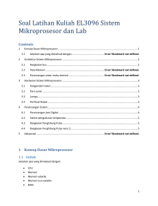 Soal Latihan Kuliah EL3096 Sistem Mikroprosesor dan Lab_v2