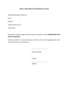 form 6. form pernyataan orisinalitas tulisan