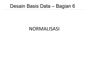 NORMALISASI DATA