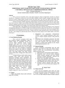 1 Makalah Tugas Akhir SEQUENSIAL SOFT START