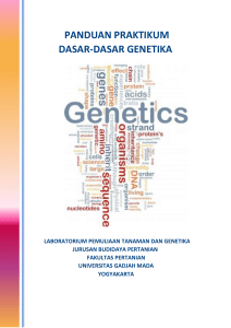 panduan praktikum dasar-dasar genetika