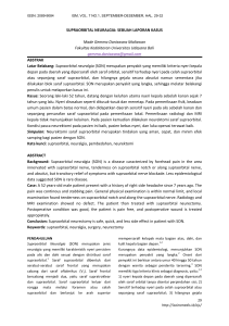 SUPRAORBITAL NEURALGIA: SEBUAH