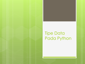 Tipe Data Pada Python