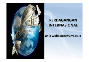 perdagangan internasional