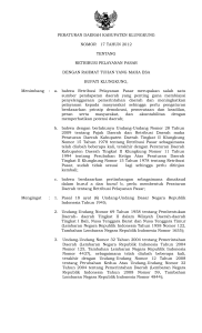 peraturan daerah kabupaten klungkung nomor 17 tahun 2012