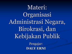 organisasi-birokrasi-kebijakan publik