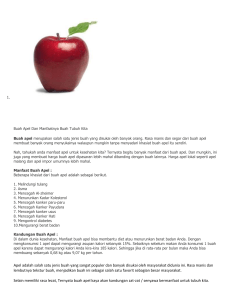 Buah Apel Dan Manfaatnya Buah Tubuh Kita Buah apel merupakan