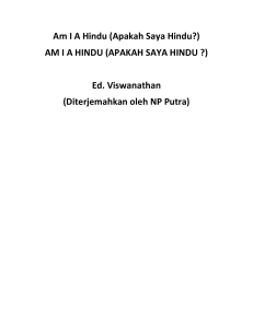 Am IA Hindu - Komunitas Sadar Sehat